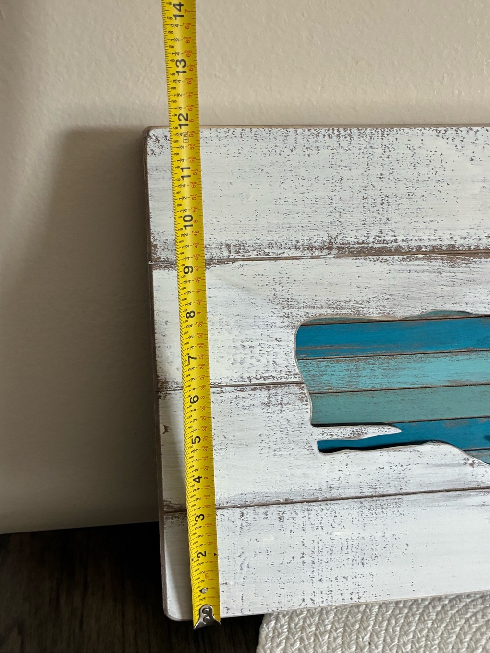 Primitive by Kathy  Blue Whale Wooden Wall Art - Nautical Home Decor - Picture 2 of 5